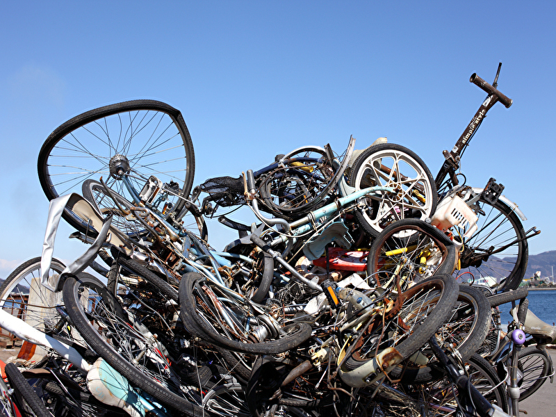 廃棄自転車